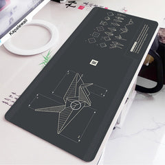Black And White Desk Mat Gaming Mouse Pad