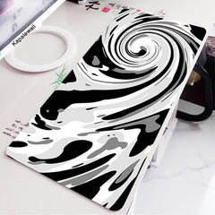 Black And White Desk Mat Gaming Mouse Pad