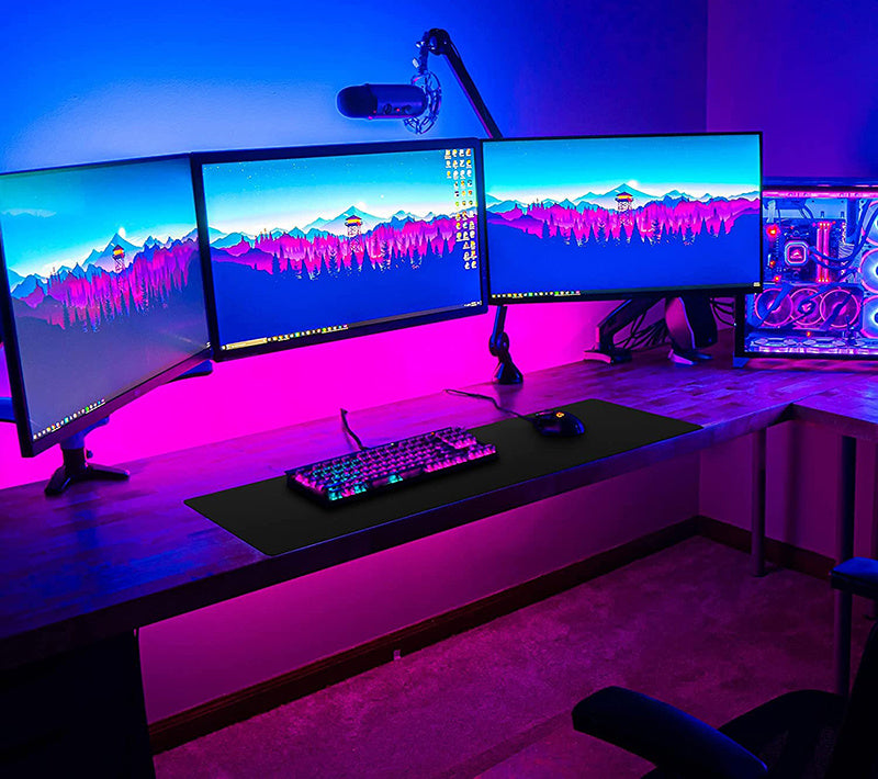 Black And White Desk Mat Gaming Mouse Pad