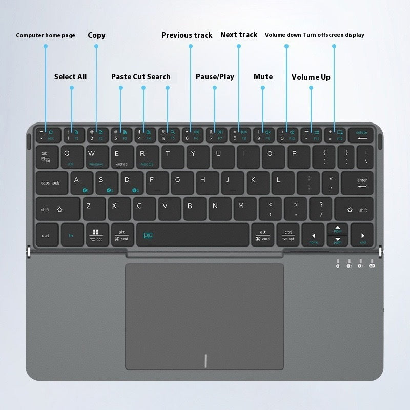 Wireless Bluetooth Folding Keyboard