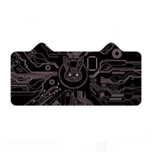 Cute E-sports Cat Ear Oversized Game Cartoon Computer Keyboard Desk Mat
