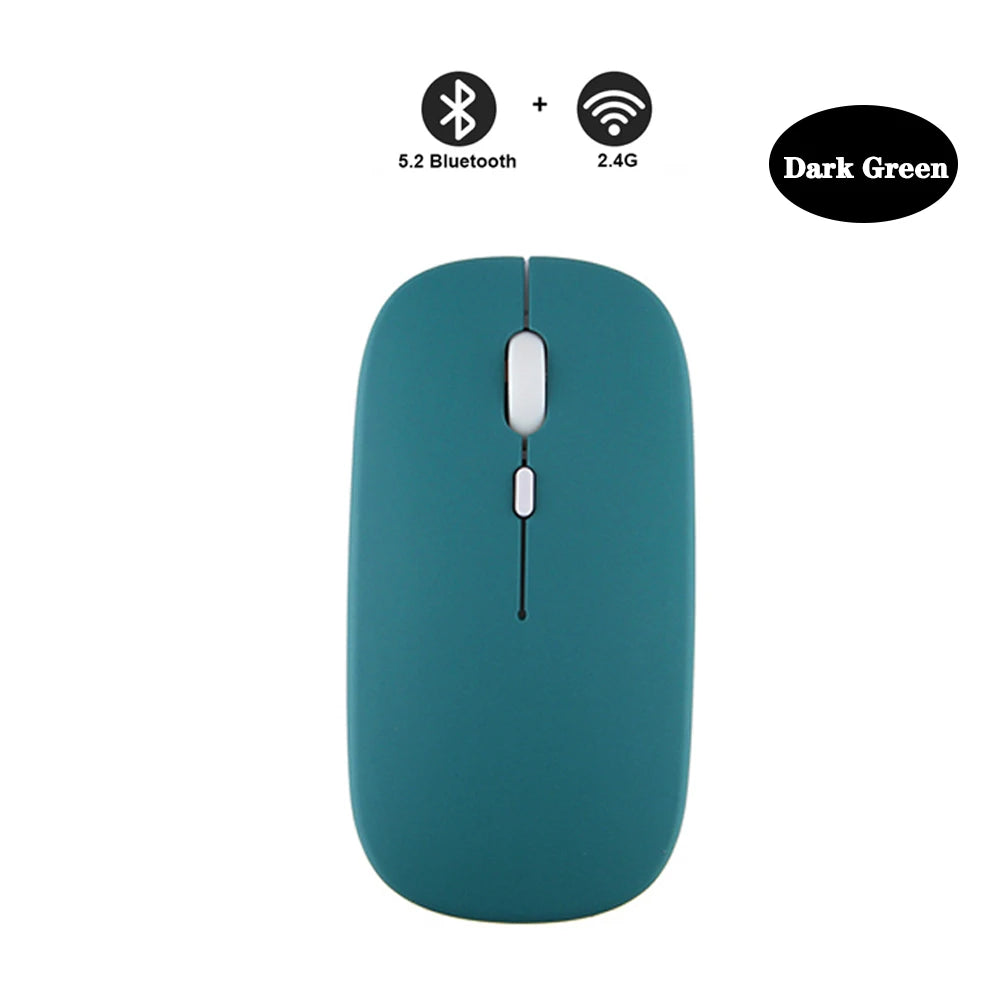 Rechargeable Bluetooth Mouse Wireless Mouse Bluetooth Computer Silent Mause Ergonomic Mini Mouse 2.4Ghz Optical Mice For PC