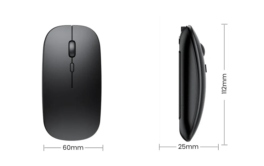 Rechargeable Bluetooth Mouse Wireless Mouse Bluetooth Computer Silent Mause Ergonomic Mini Mouse 2.4Ghz Optical Mice For PC