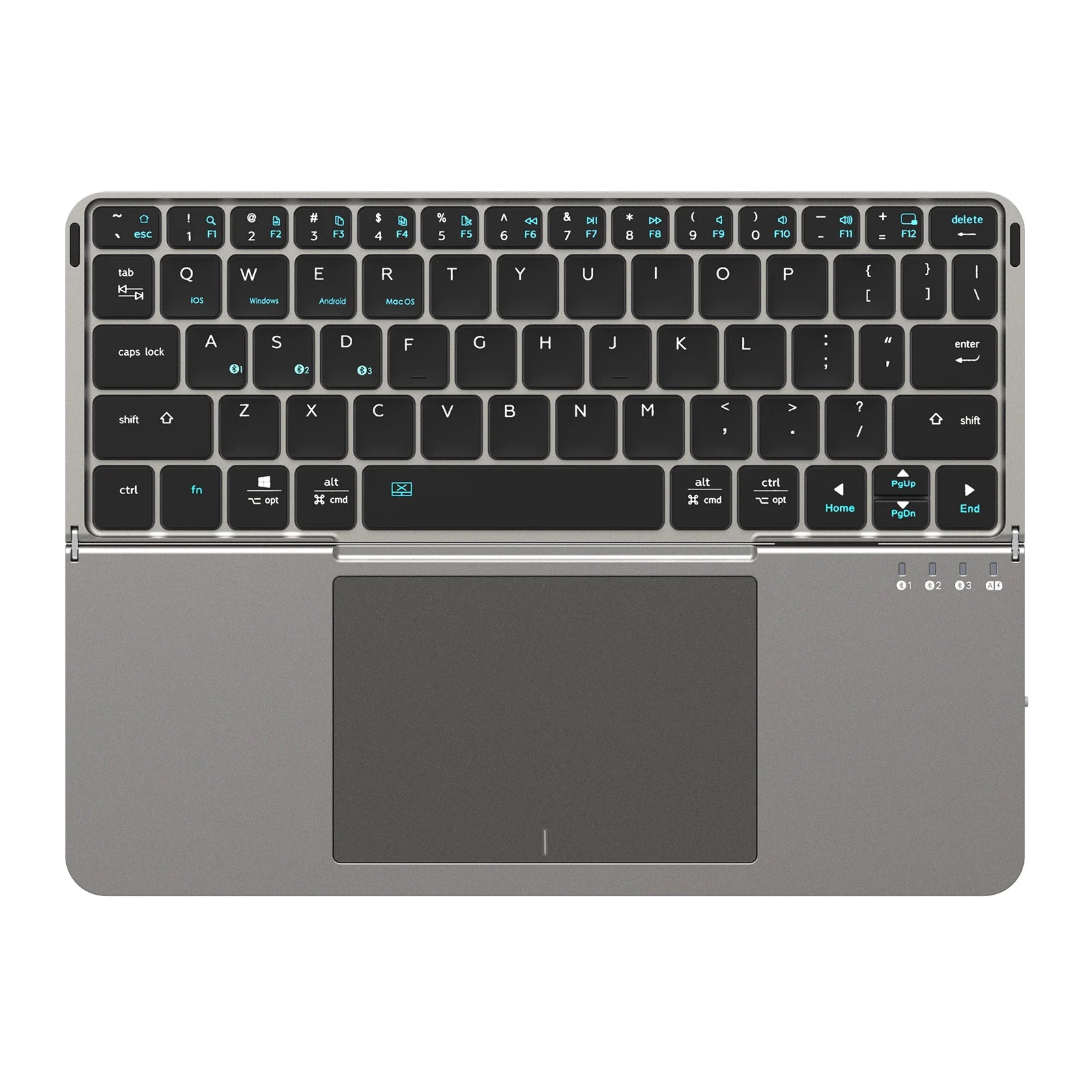 TouchFold Wireless Keyboard for iPad, Mobile & Laptop