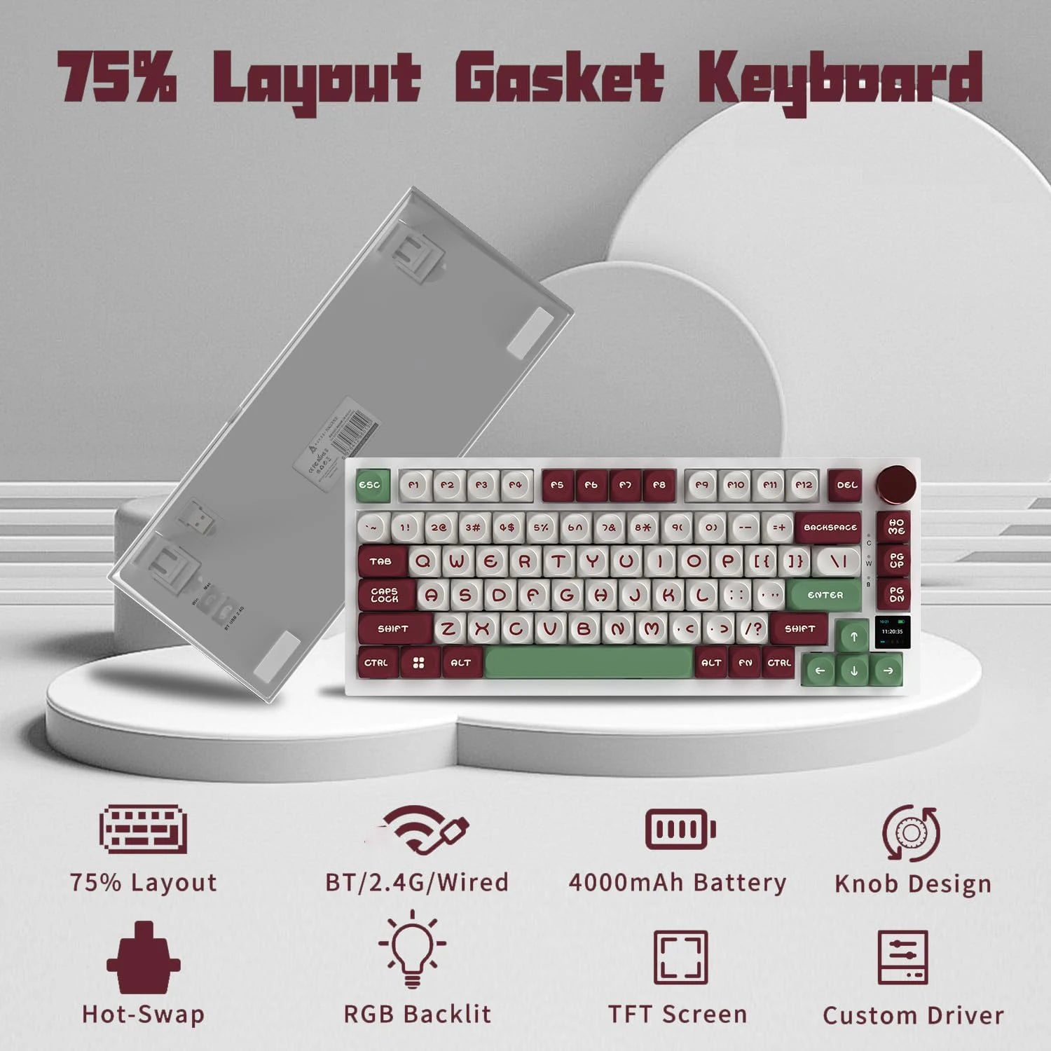 Ajazz AK820 82-Key Wireless Gaming Keyboard