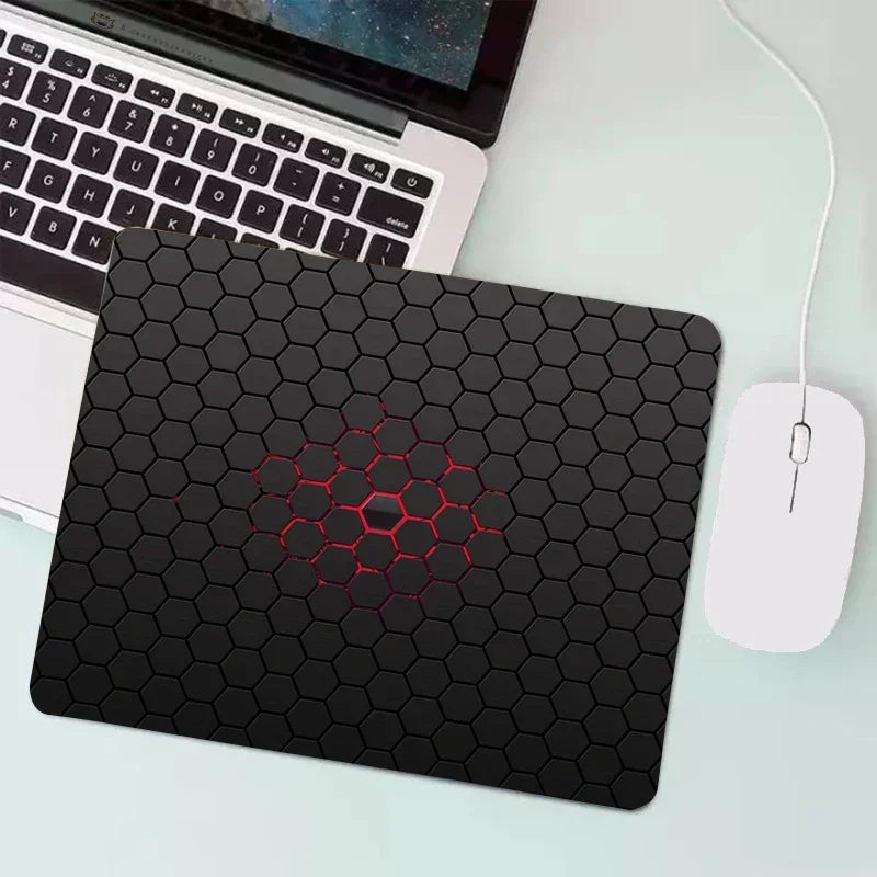 PC Small Keyboard Table Mats Mouse Pad Locking Edge Gabinete Mausepad Computer Mat Geometric Art Gaming Office Accessories Rug
