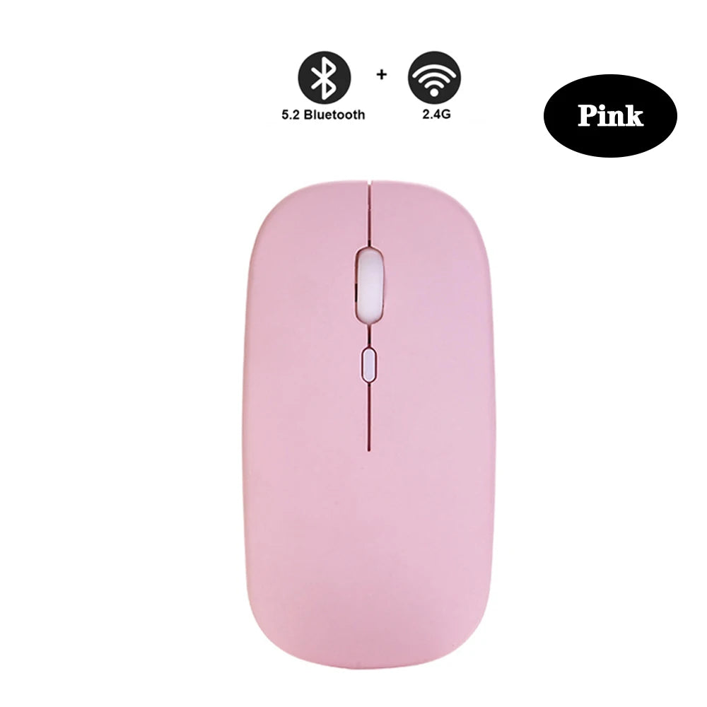 Rechargeable Bluetooth Mouse Wireless Mouse Bluetooth Computer Silent Mause Ergonomic Mini Mouse 2.4Ghz Optical Mice For PC