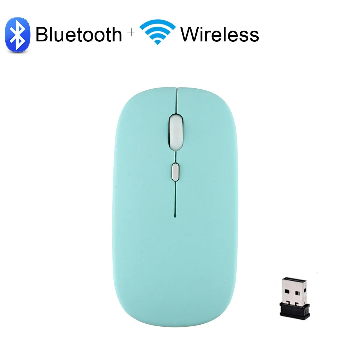 Rechargeable Bluetooth Mouse Wireless Mouse Bluetooth Computer Silent Mause Ergonomic Mini Mouse 2.4Ghz Optical Mice For PC