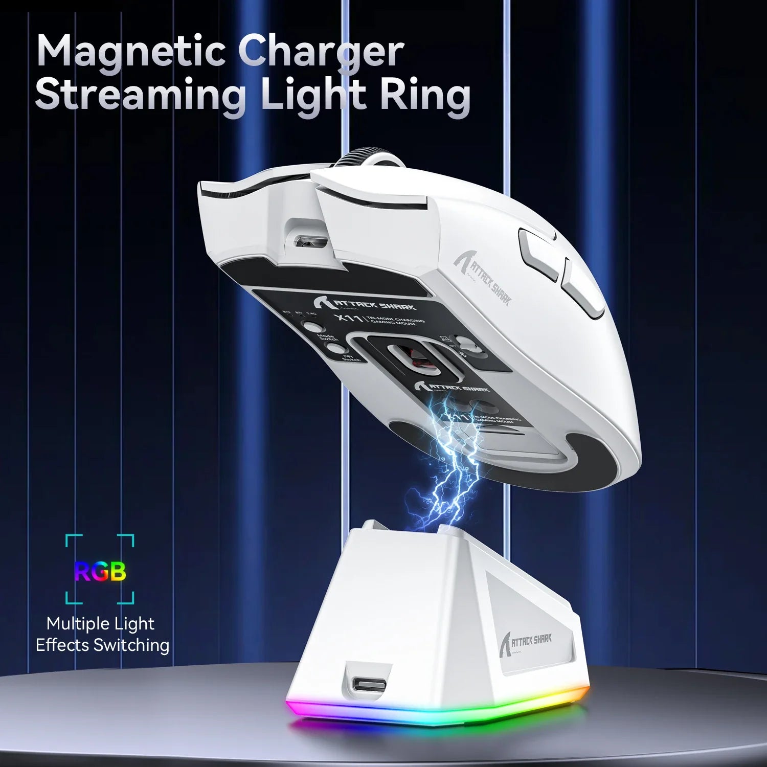 Attack Shark X11 Wireless Gaming Mouse – Tri-Mode, PAW3311 Sensor, 22K DPI, RGB