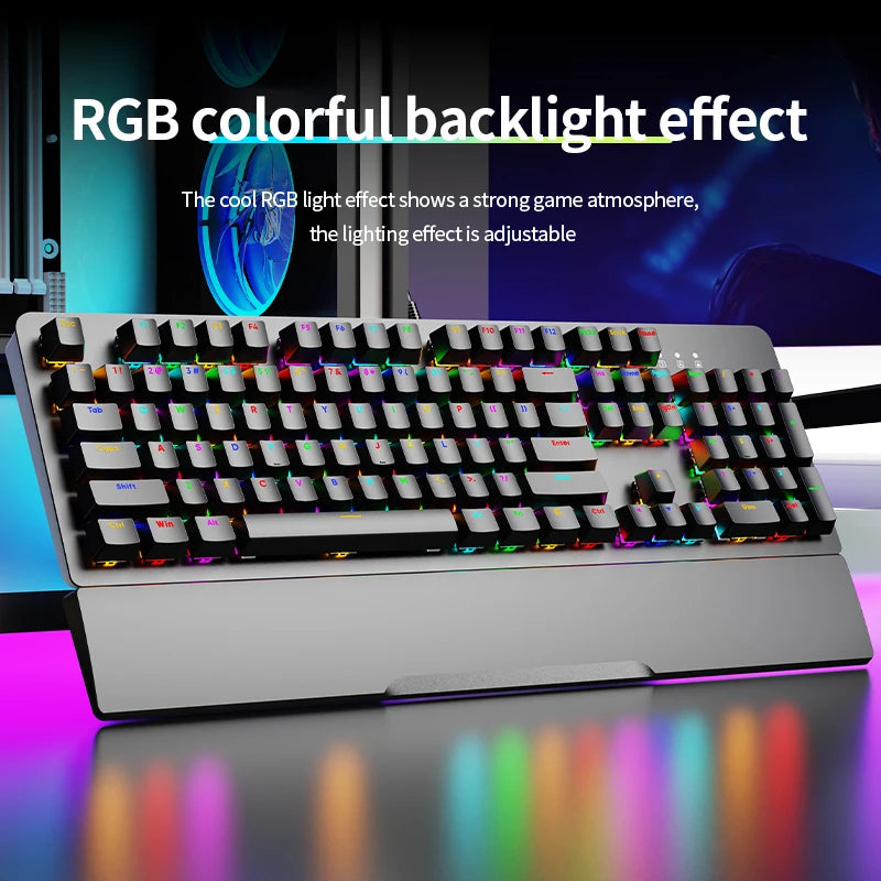 SOREX AK104 Full-Key Mechanical Keyboard Backlit, 104 Keys, for Computer & Office