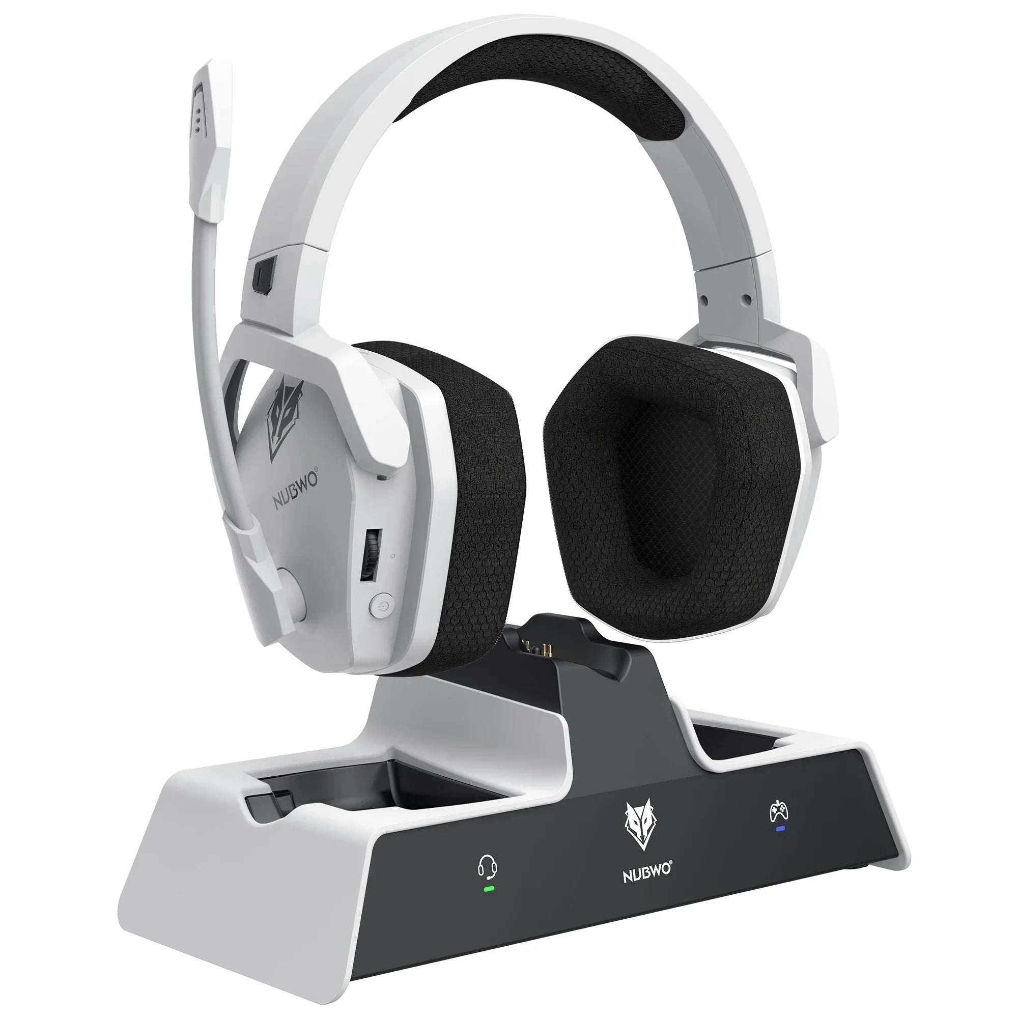 NUBWO G06 Wireless Gaming Headset 2.4GHz Bluetooth 5.3 with Mic 50mm Drivers