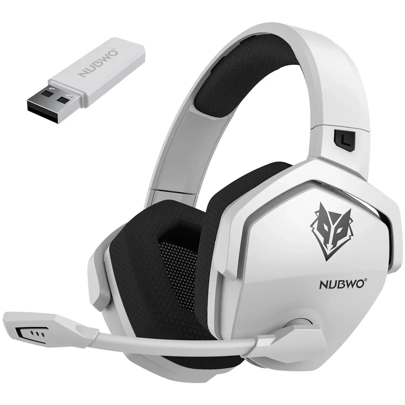 NUBWO G06 Wireless Gaming Headset 2.4GHz Bluetooth 5.3 with Mic 50mm Drivers