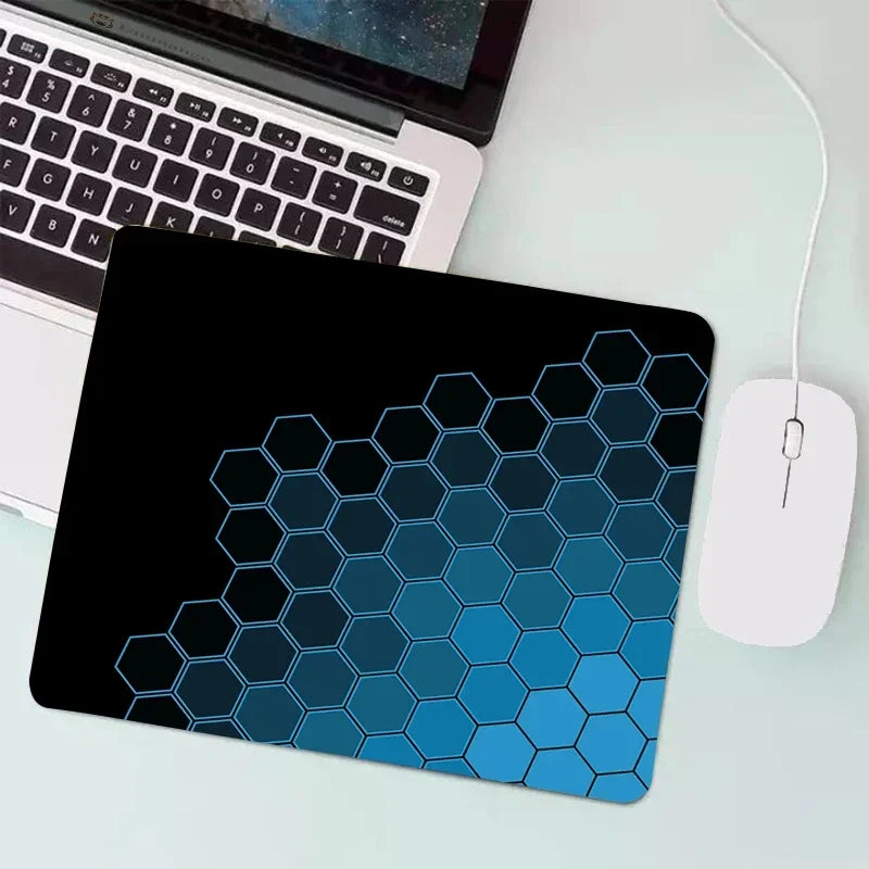 PC Small Keyboard Table Mats Mouse Pad Locking Edge Gabinete Mausepad Computer Mat Geometric Art Gaming Office Accessories Rug