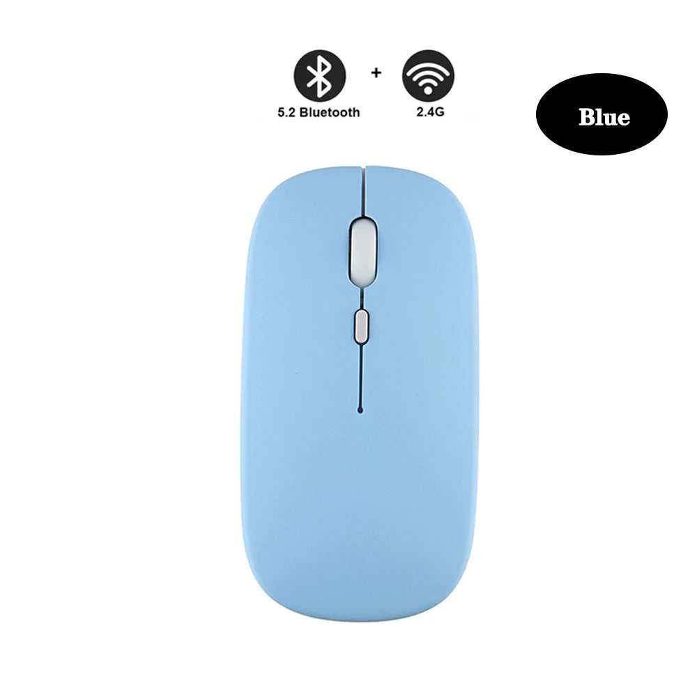 Rechargeable Bluetooth Mouse Wireless Mouse Bluetooth Computer Silent Mause Ergonomic Mini Mouse 2.4Ghz Optical Mice For PC