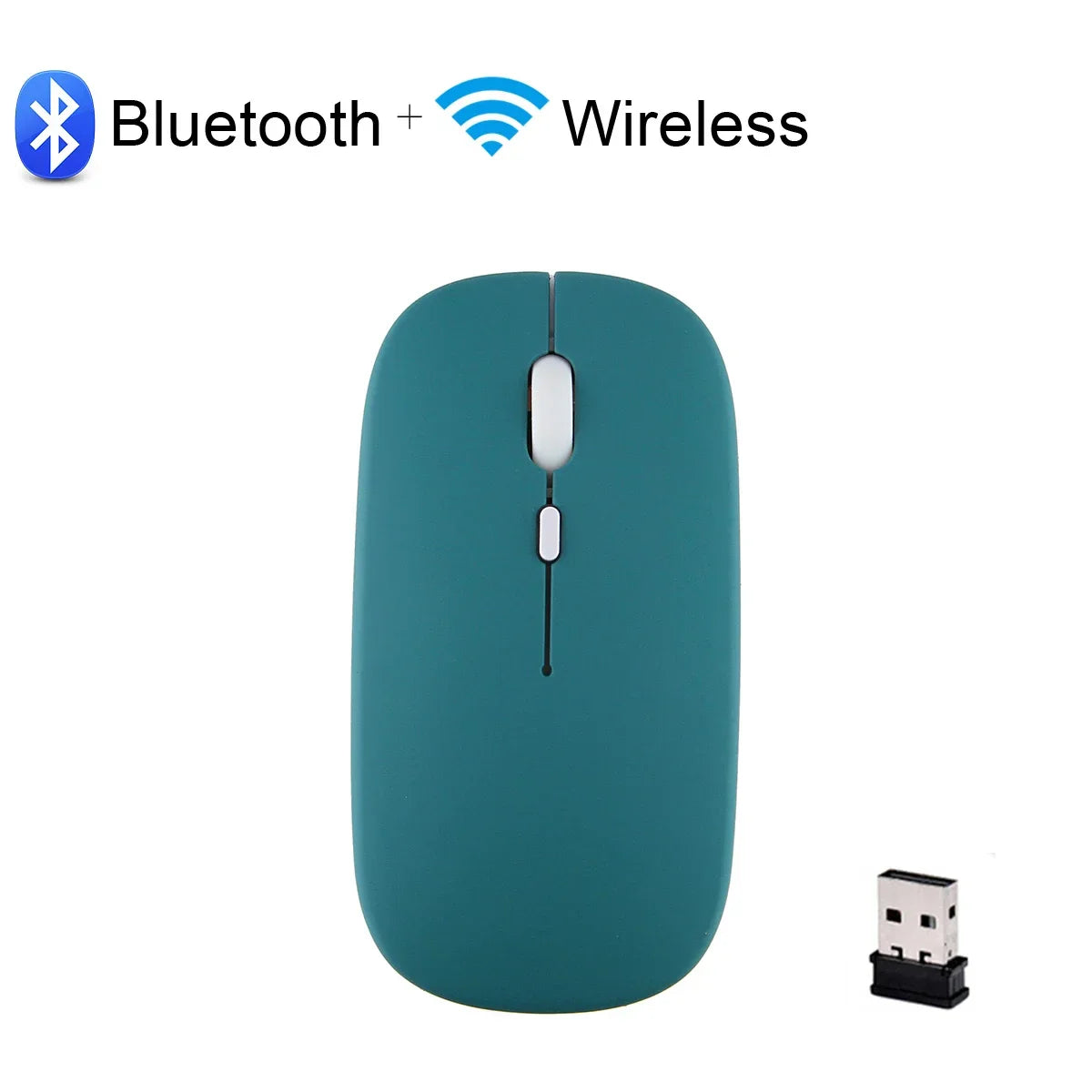 Rechargeable Bluetooth Mouse Wireless Mouse Bluetooth Computer Silent Mause Ergonomic Mini Mouse 2.4Ghz Optical Mice For PC