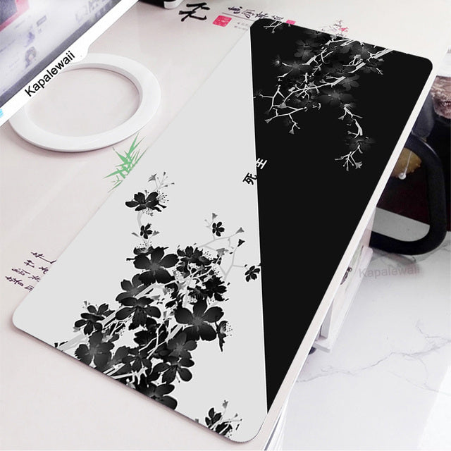 Black And White Desk Mat Gaming Mouse Pad