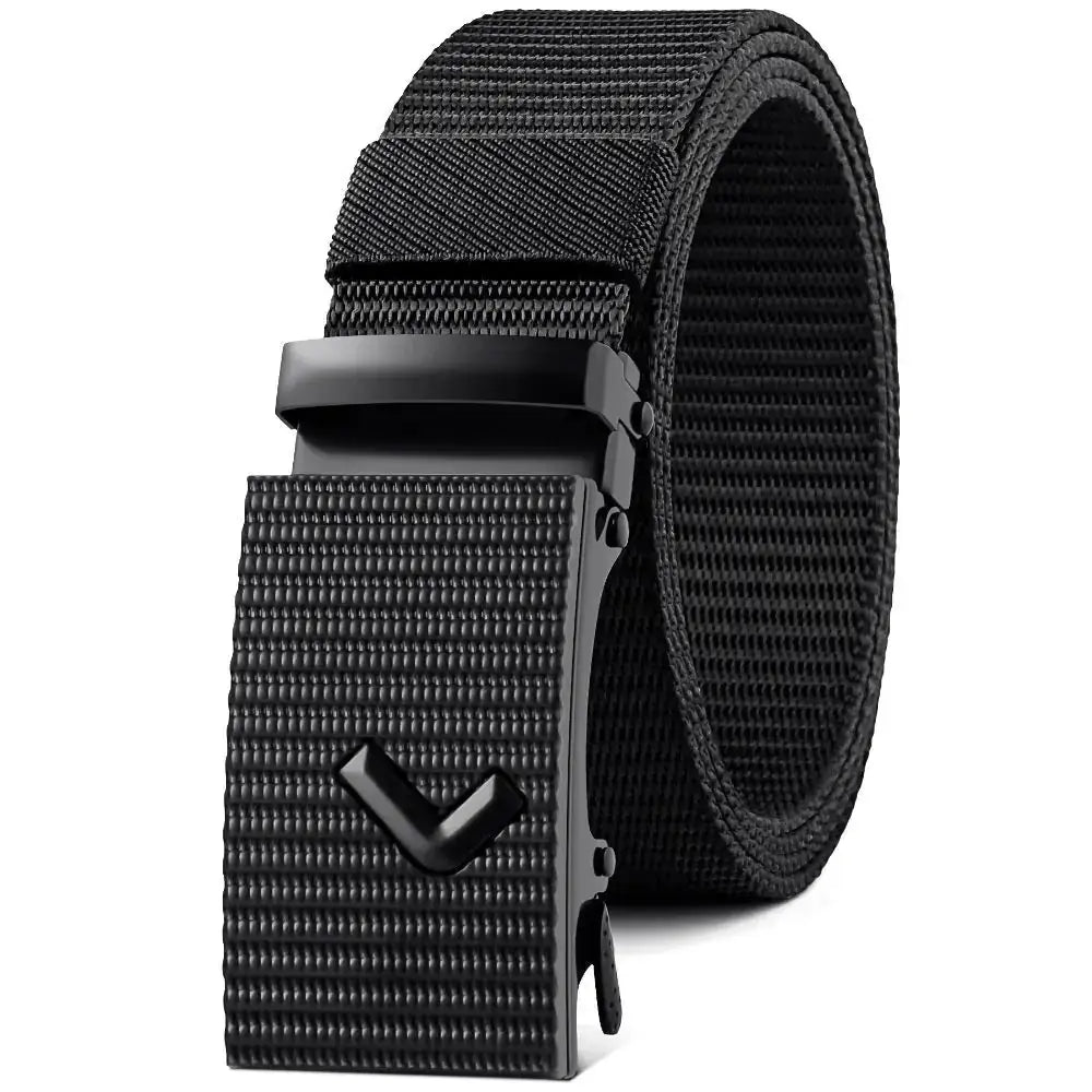 Men's Nylon Canvas Belt with Automatic Buckle