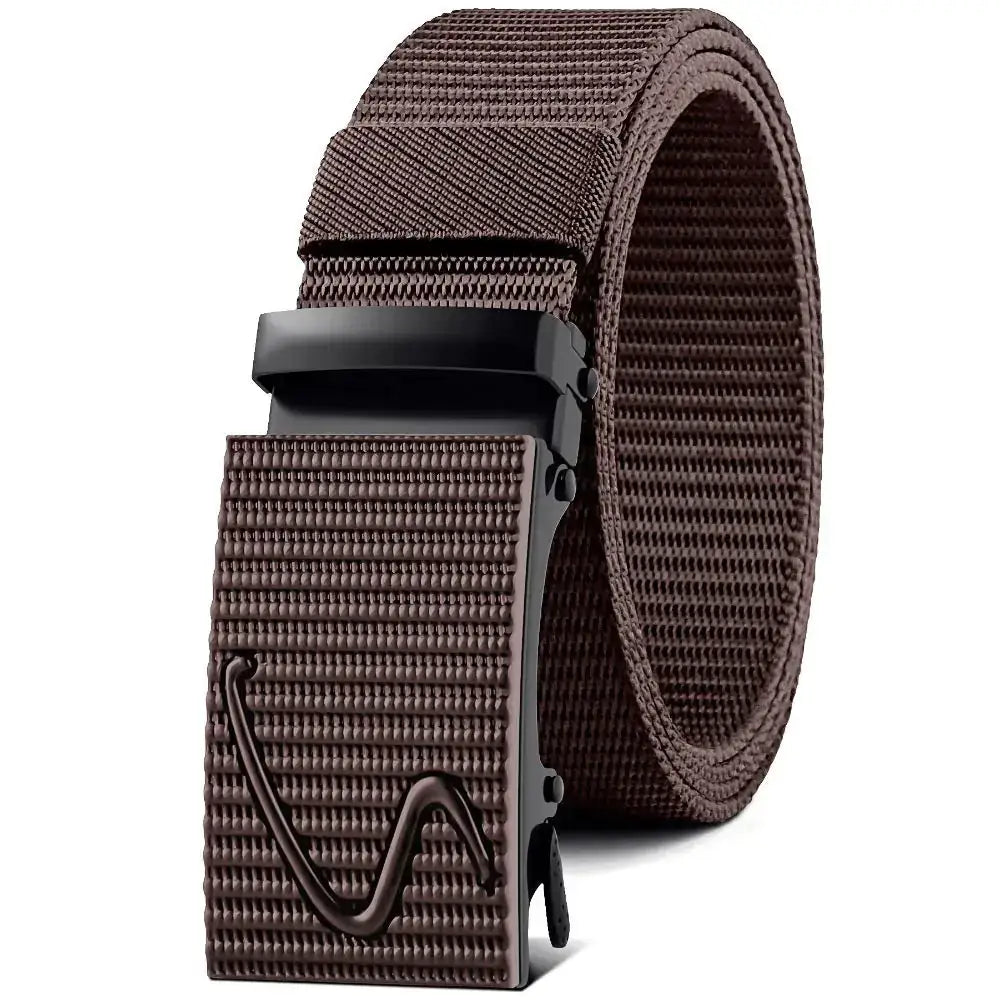 Men's Nylon Canvas Belt with Automatic Buckle