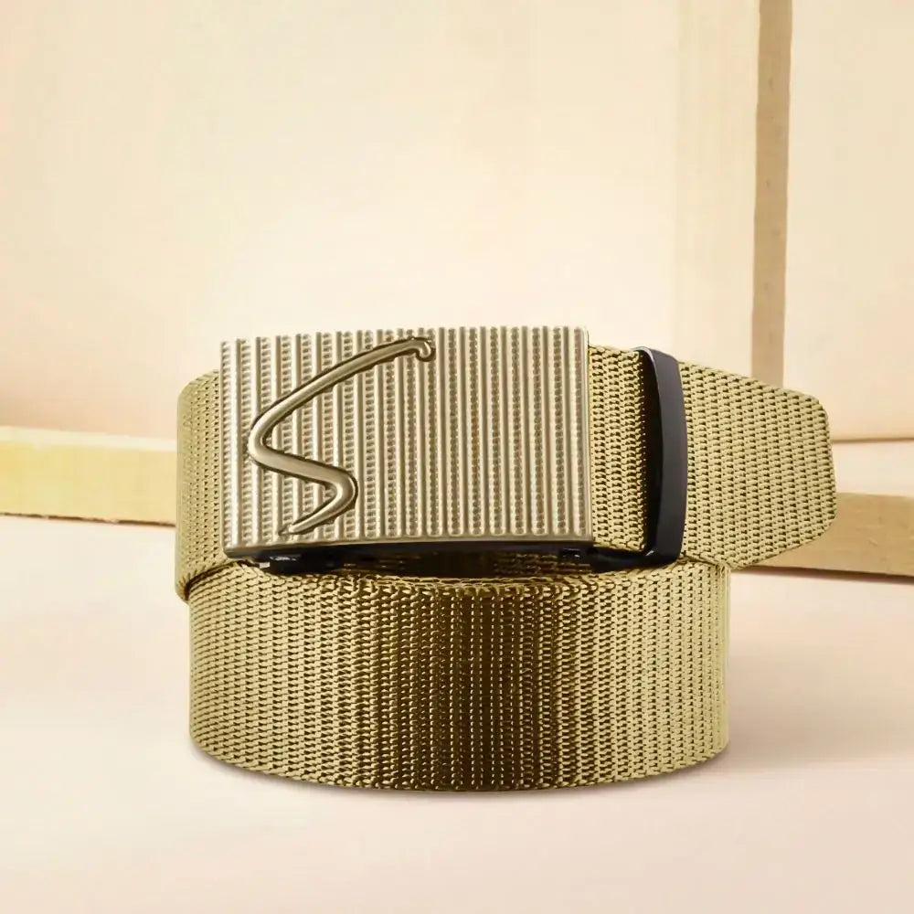 Men's Nylon Canvas Belt with Automatic Buckle